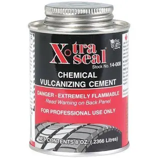 8 oz. (236ml) Xtra Seal Vulcanizing Cement, Flammable-Brush in Top